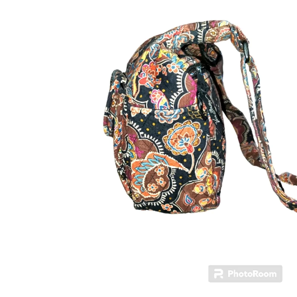 Retired! Beautiful Kensington Maggie Brown Floral Paisley Vera Bradley Purse - Picture 6 of 13